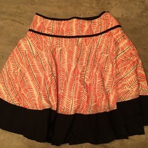 Flare print skirt